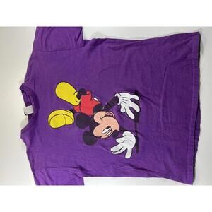 Vintage Purple Mickey Mouse Graphic T-Shirt